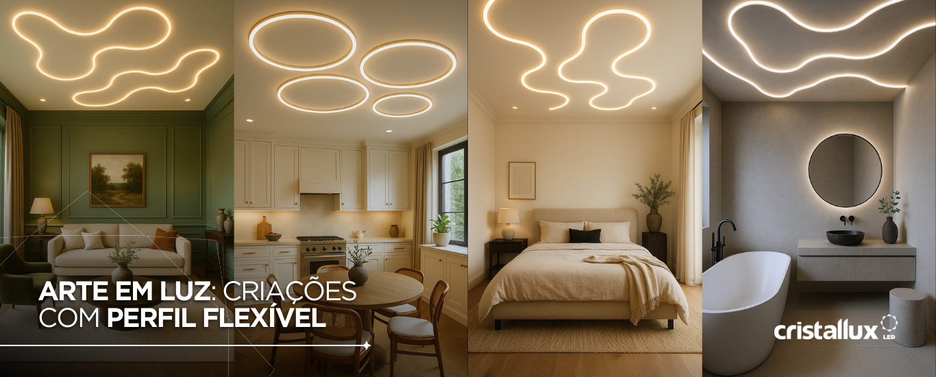 Foto do artigo Arte em Luz: Criações com Perfis Flexíveis