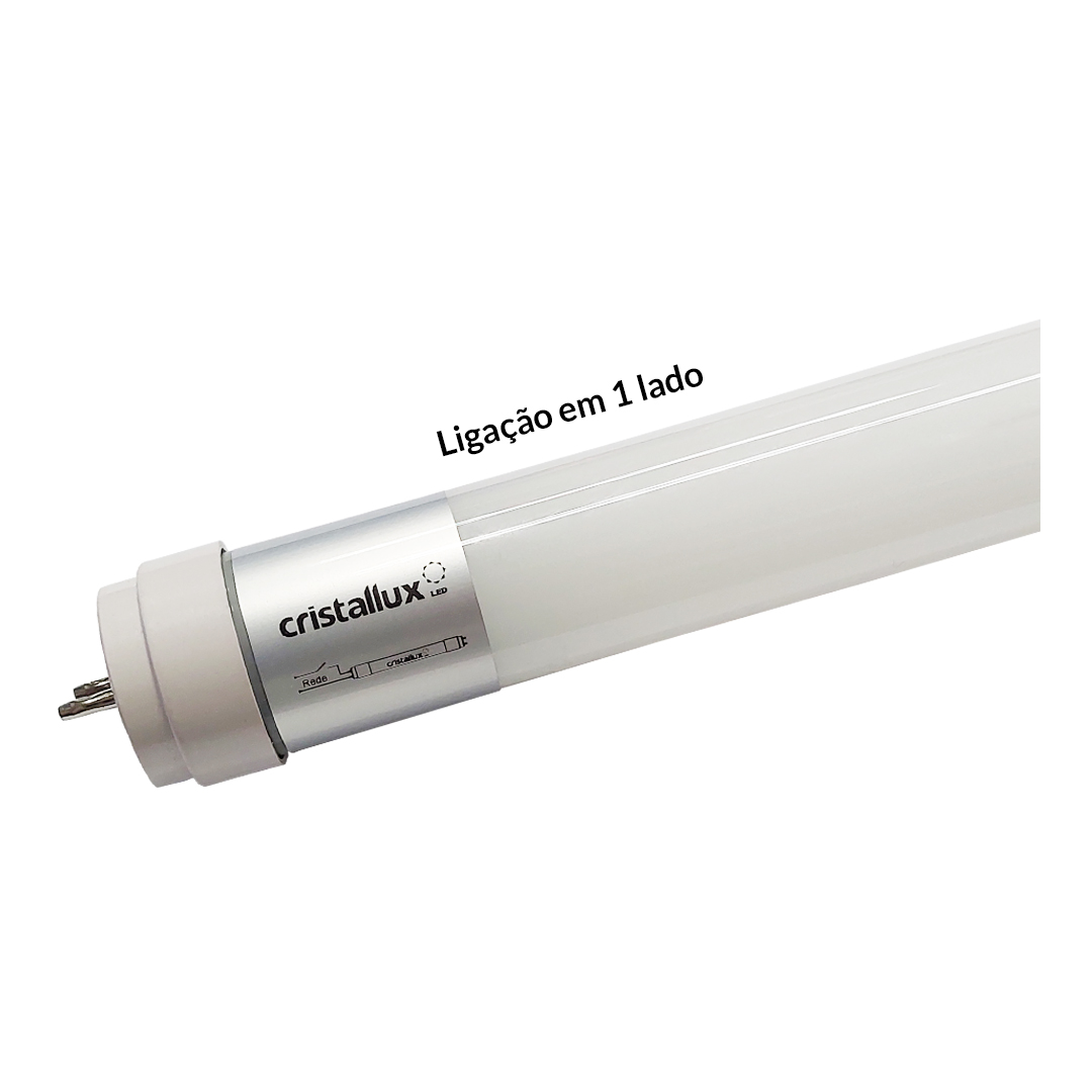 Foto do produto LAMPADA LED TUBULAR 60CM 9W 4000K BIV 800LM - LIG UNICO LADO- 955190
