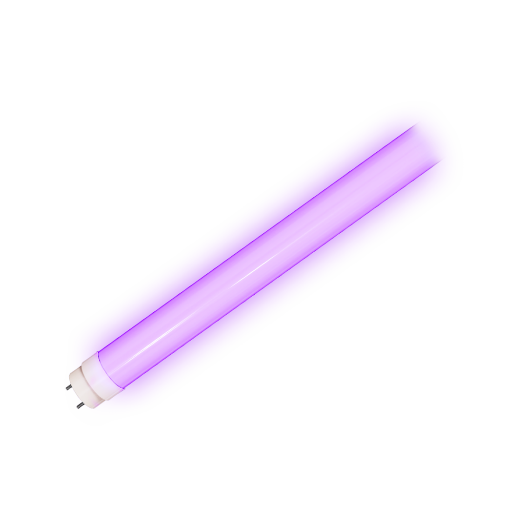 Foto do produto LAMPADA LED CRISTALL DECCOR TUBULAR T8 18W ROXO 1850LM BIVOLT