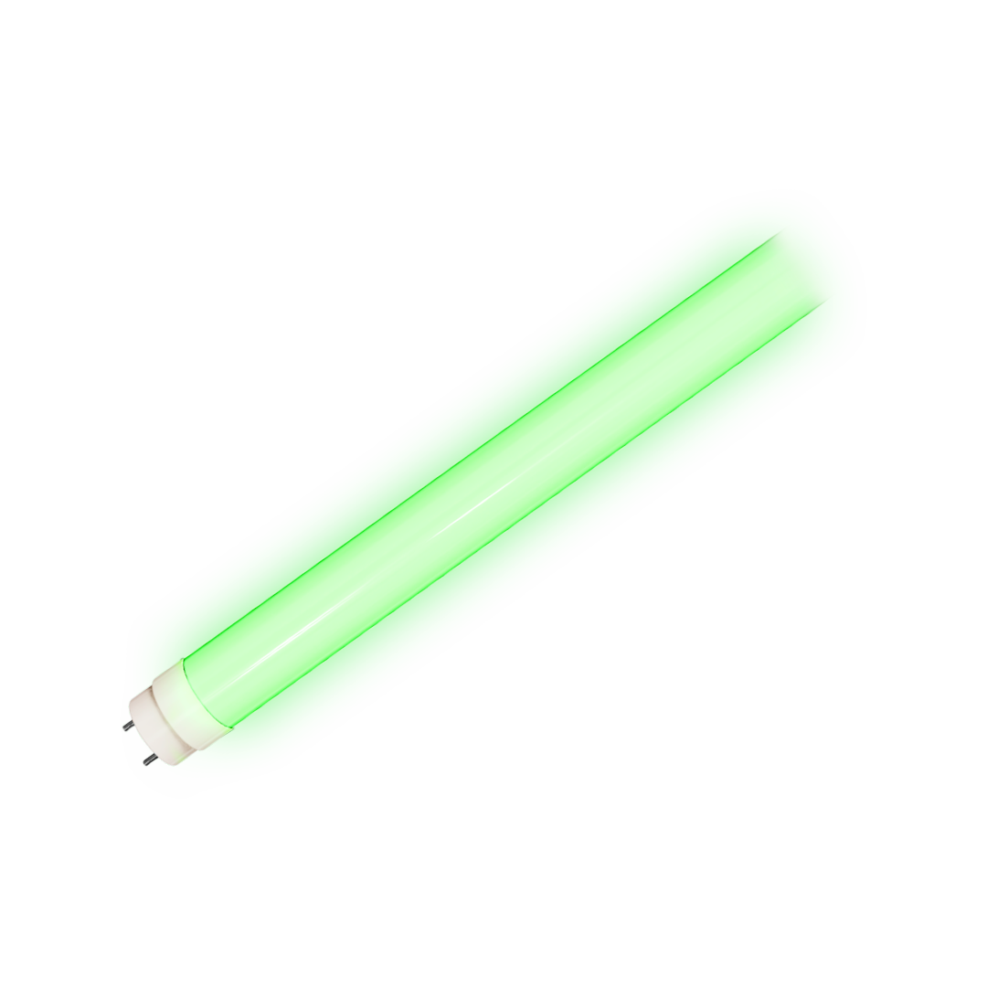 Foto do produto LAMPADA LED CRISTALL DECCOR TUBULAR T8 18W VERDE 1850LM BIVOLT