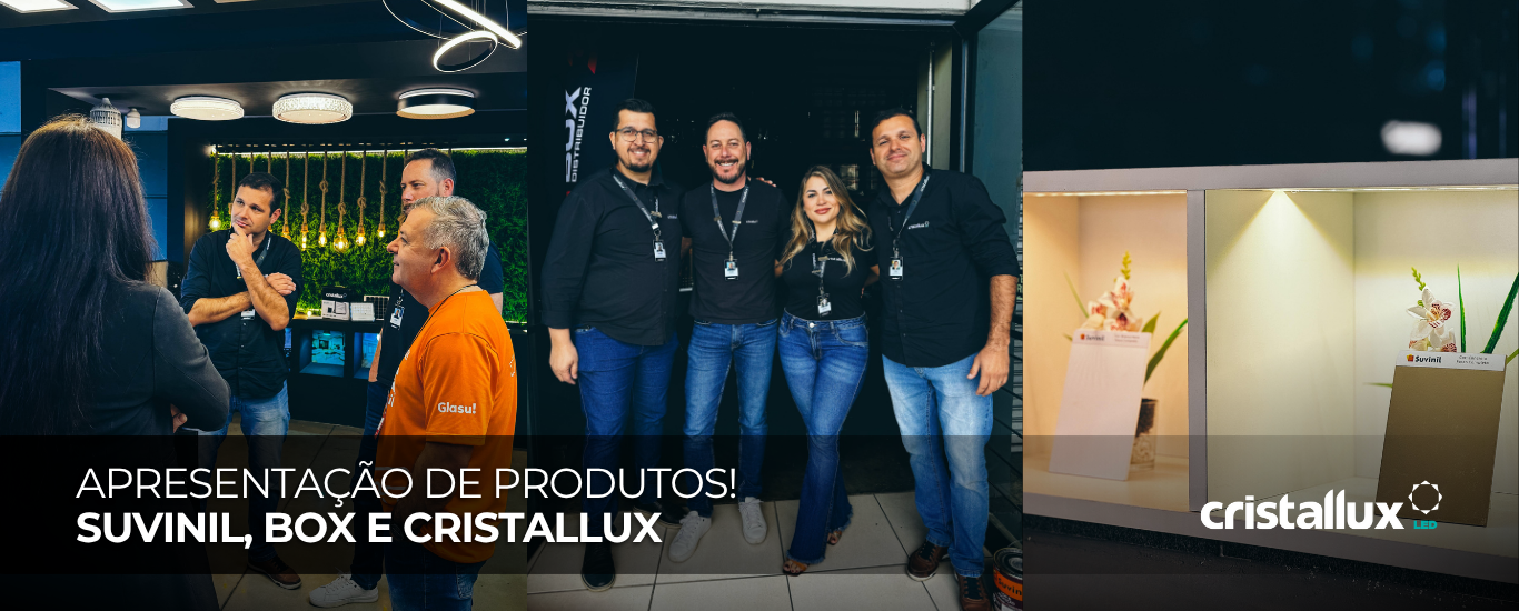 Foto do artigo Apresentação de Produtos! Suvinil, Box e Cristallux