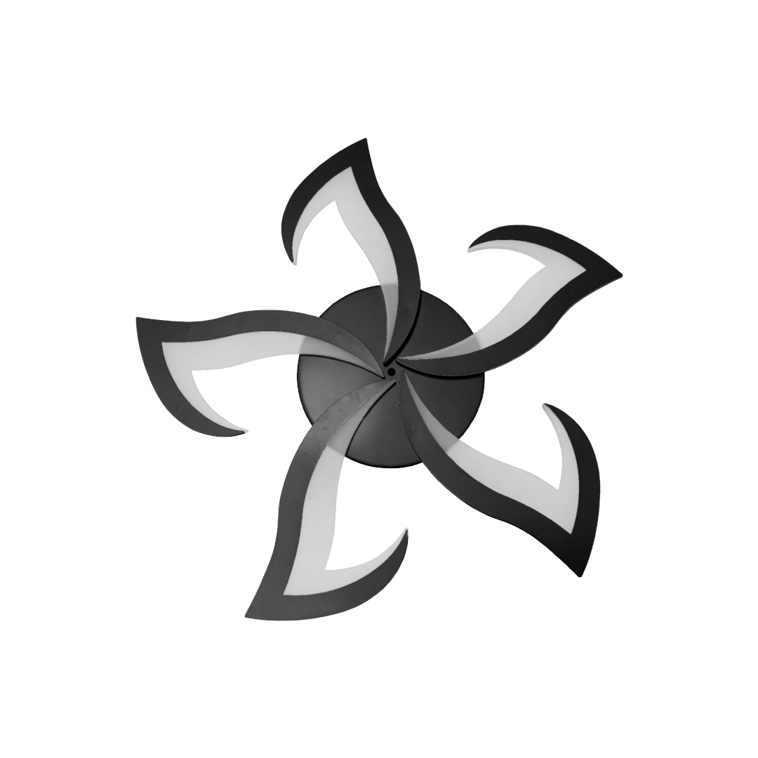 Foto do produto LUSTRE CRISTALL DECCOR BARI 30W 3000K BLACK 600XH150MM