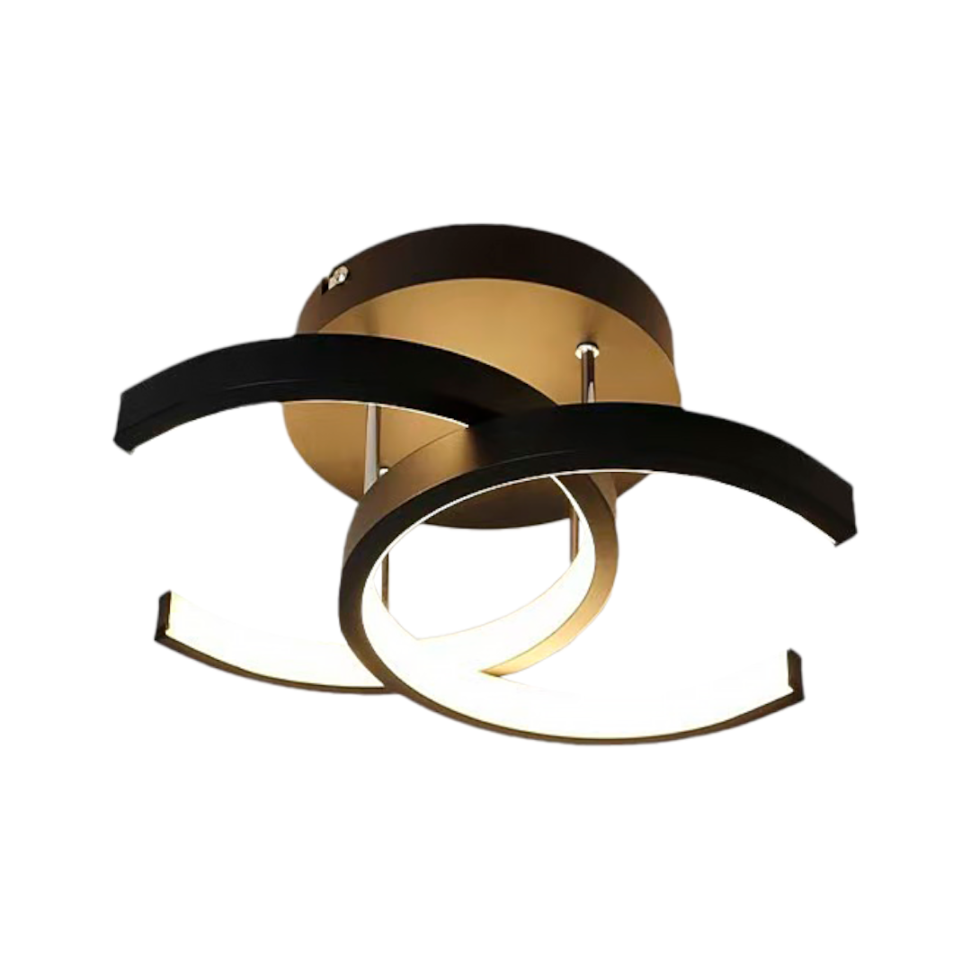 Foto do produto LUSTRE CRISTALL DECCOR LINZ 15W 3000K BLACK L230XW160XH125MM