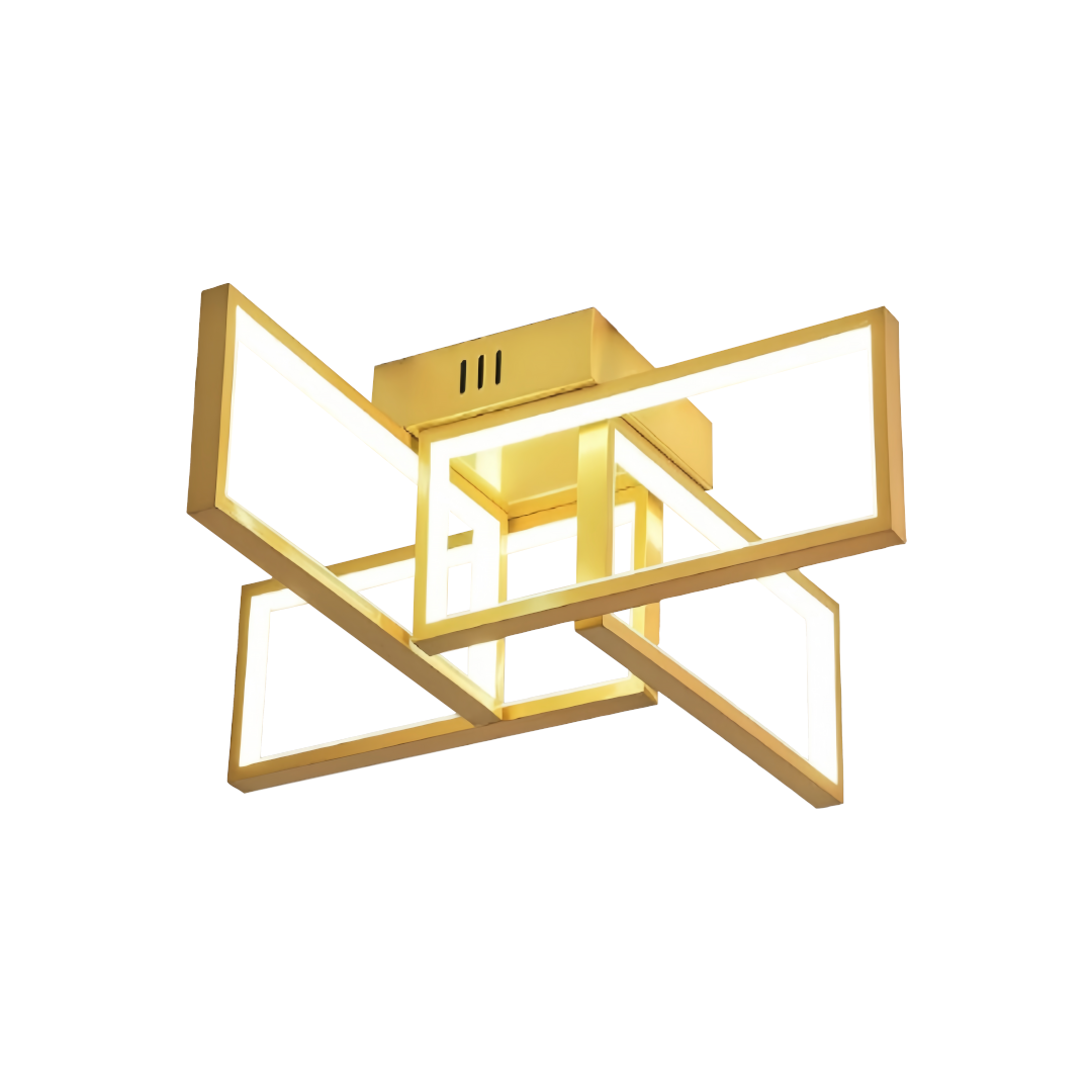 Foto do produto LUSTRE CRISTALL DECCOR VARSOVIA 40W 3000K GOLD L550XW550XH160MM