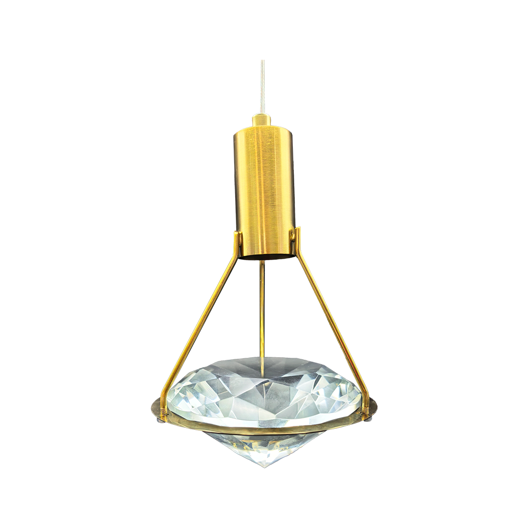 Foto do produto PENDENTE CRISTALL DECCOR BERGAMO 04W GOLD 3000K