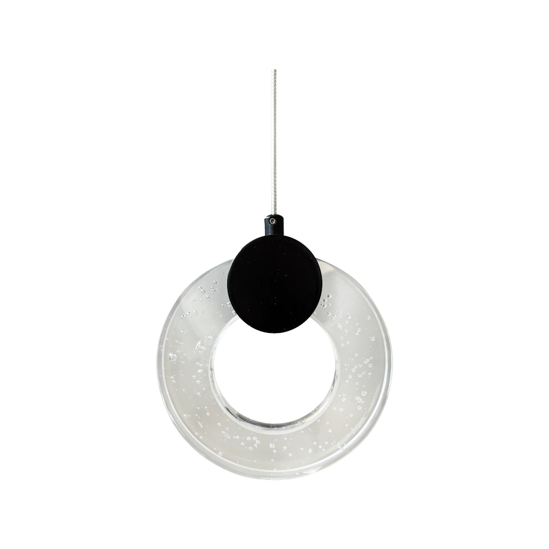 Foto do produto PENDENTE CRISTALL DECCOR RAVENA 03W BLACK 3000K