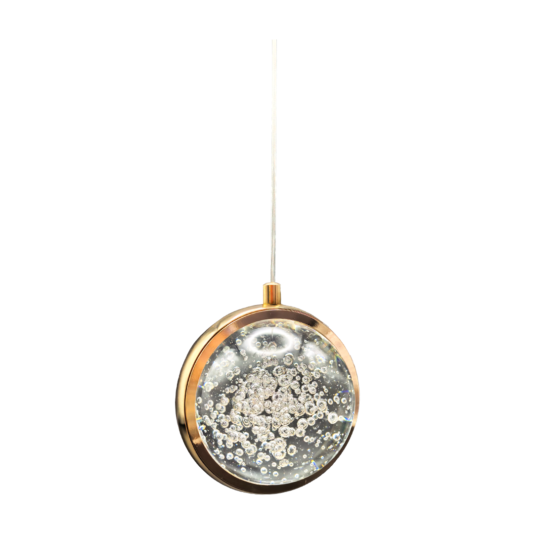 Foto do produto PENDENTE CRISTALL DECCOR SORRENTO 03W GOLD 3000K