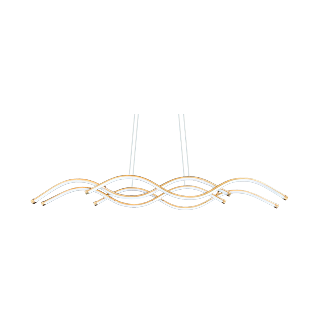 Foto do produto LUSTRE CRISTALL DECCOR AUGSBURGO 40W 3000K 4000K 6500K GOLD L1000X120X120MM