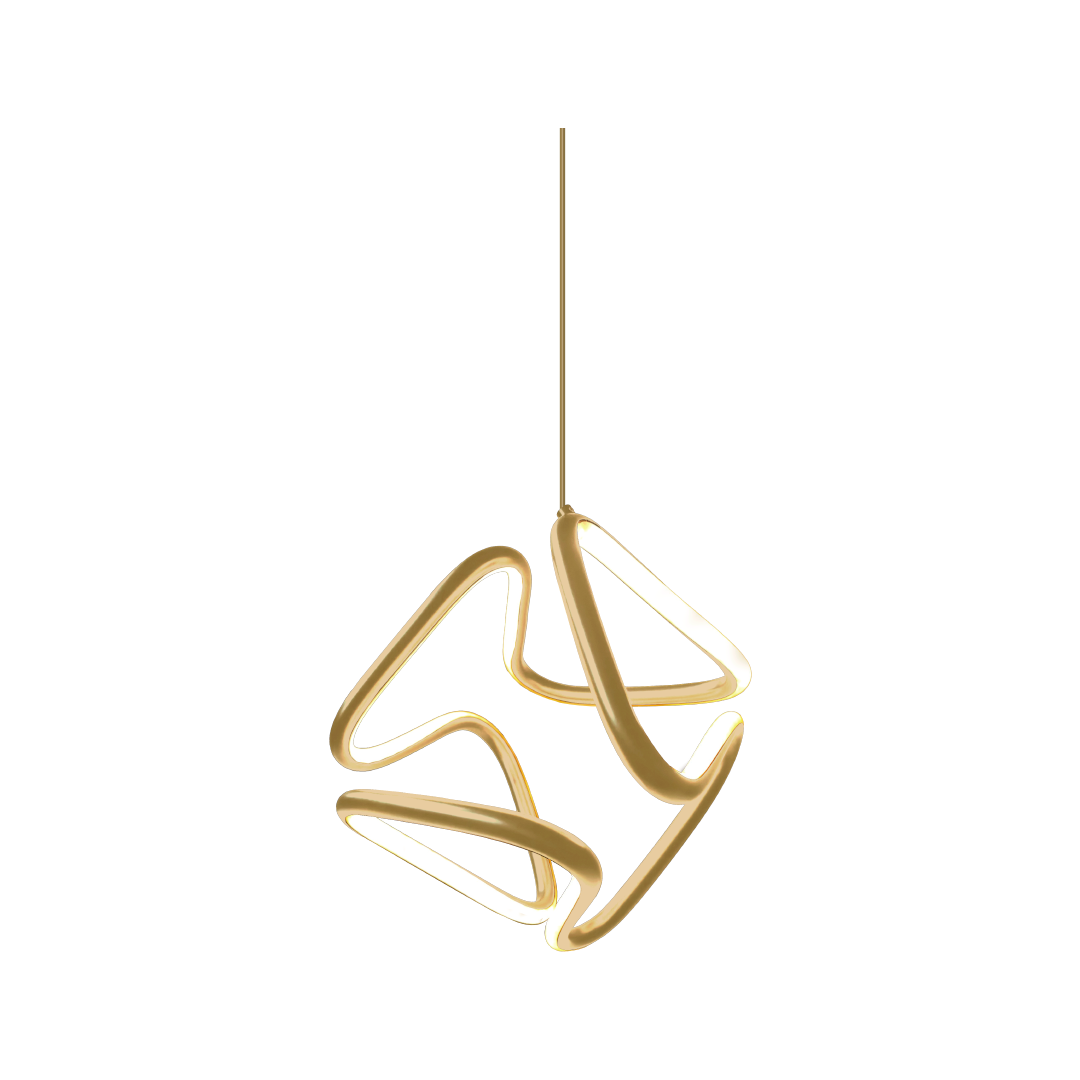 Foto do produto LUSTRE CRISTALL DECCOR BILBAO 25W 3000K GOLD 260XH260MM