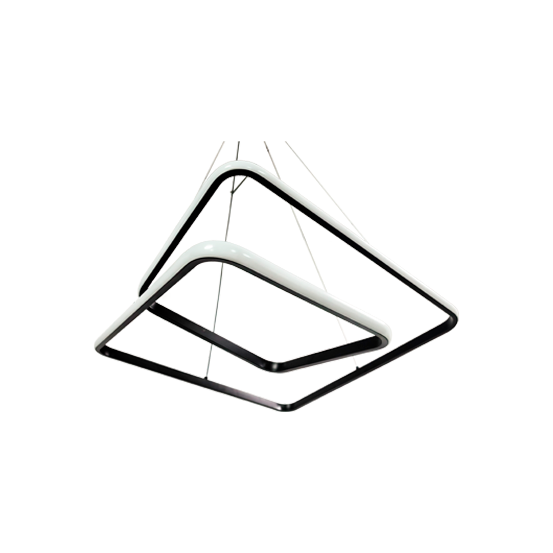 Foto do produto LUSTRE CRISTALL DECCOR CADIS 40W 3000K BLACK L500XW500XH150MM