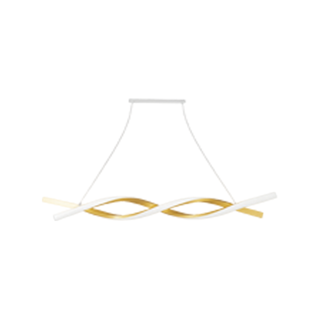 Foto do produto LUSTRE CRISTALL DECCOR GENOVA 20W 3000K GOLD L800XW100XH100MM