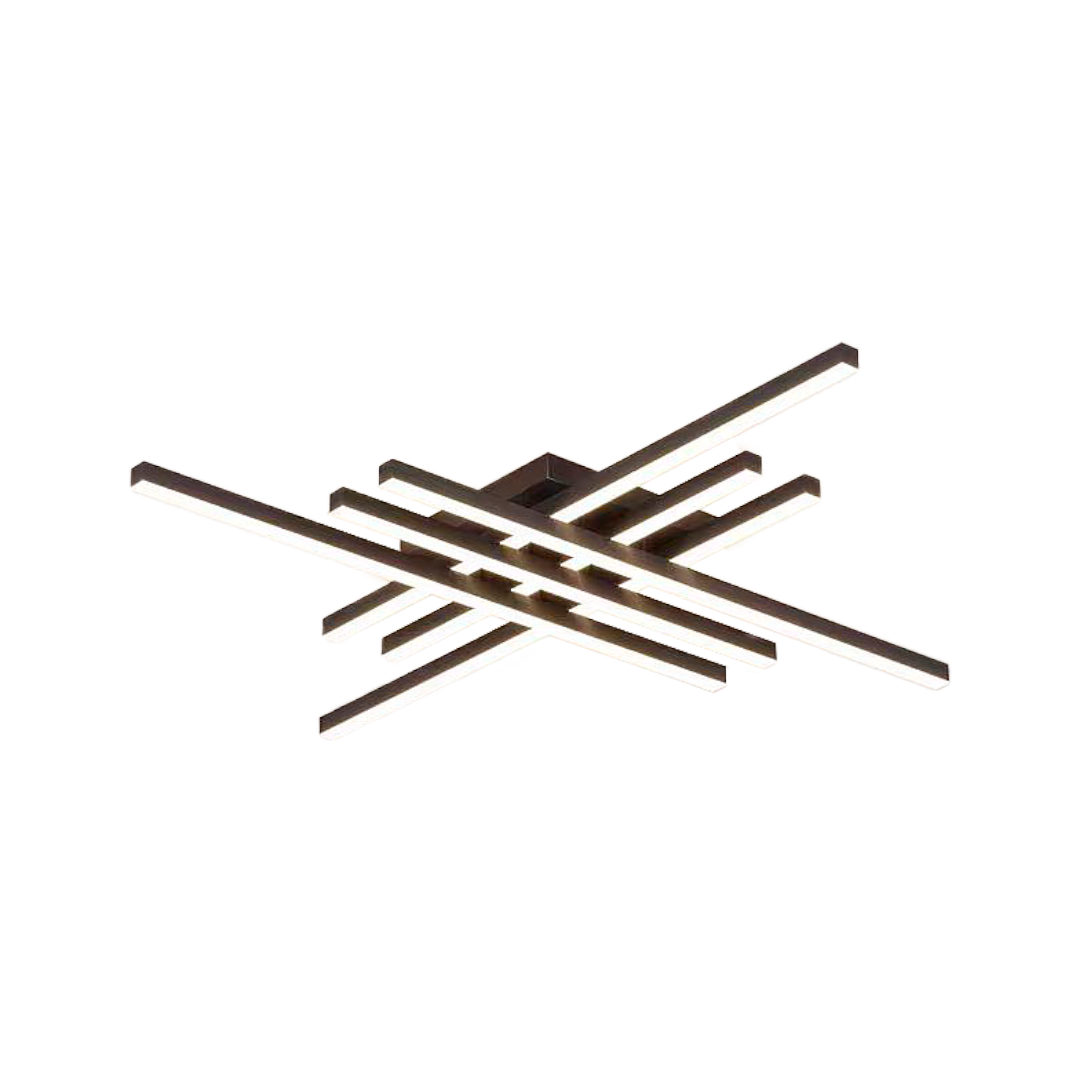 Foto do produto LUSTRE CRISTALL DECCOR GRECIA 40W 3000K BLACK L1200X1200X105MM