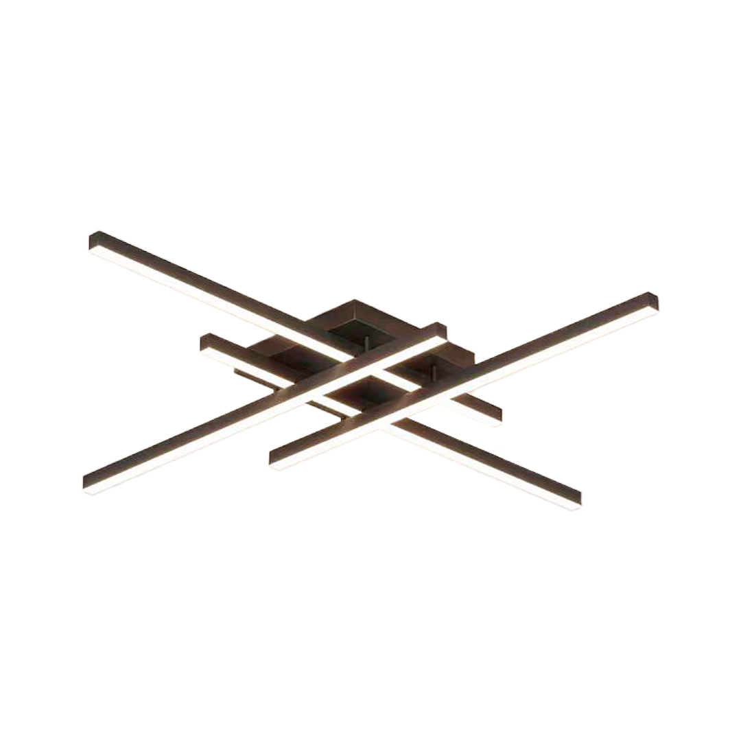 Foto do produto LUSTRE CRISTALL DECCOR LODZ 25W 3000K BLACK L850X850X80MM