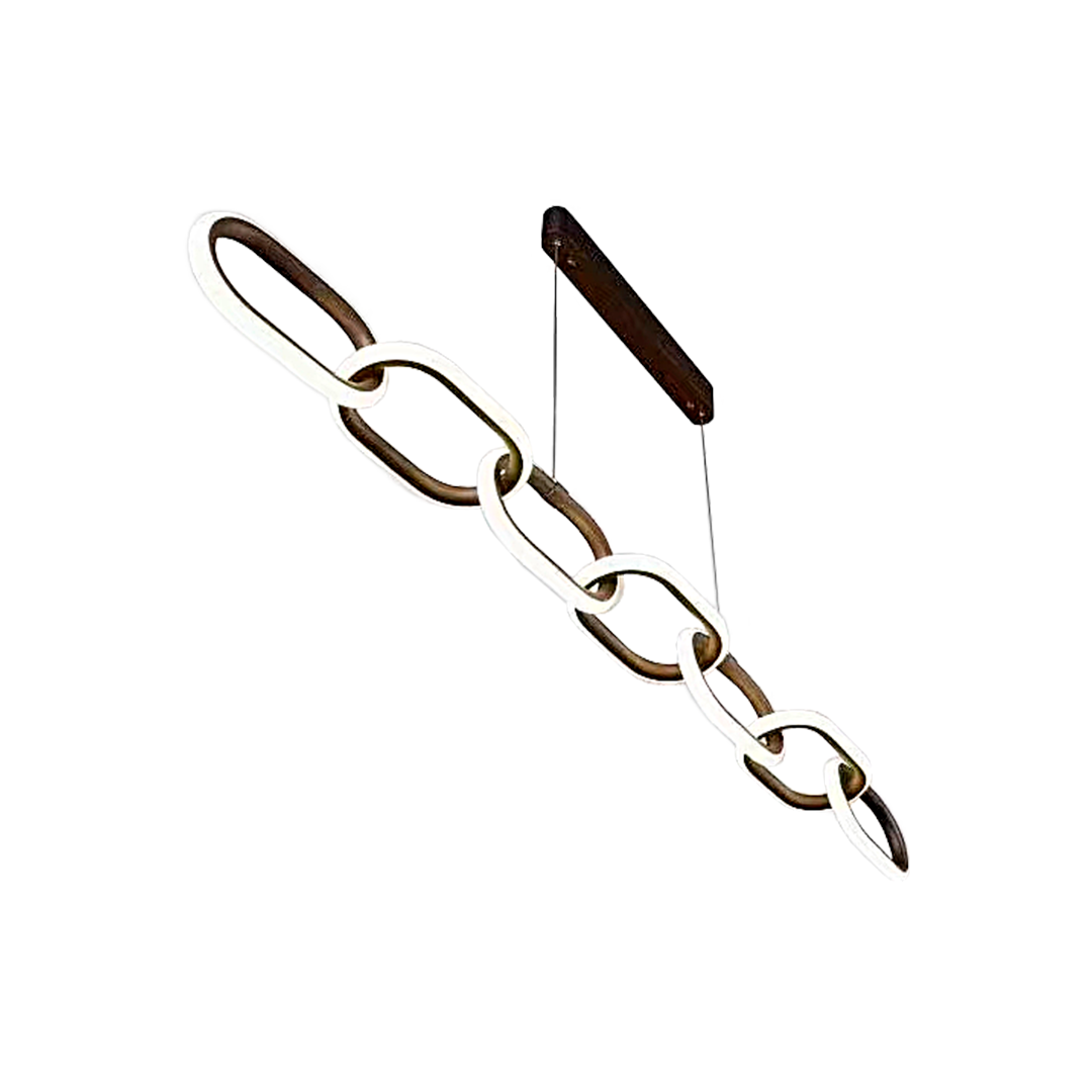 Foto do produto LUSTRE CRISTALL DECCOR LUBLIN 30W 3000K COFFEE L1400MM