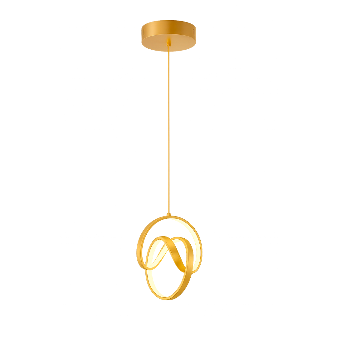 Foto do produto LUSTRE CRISTALL DECCOR LUCCA 20W 3000K GOLD D200MM