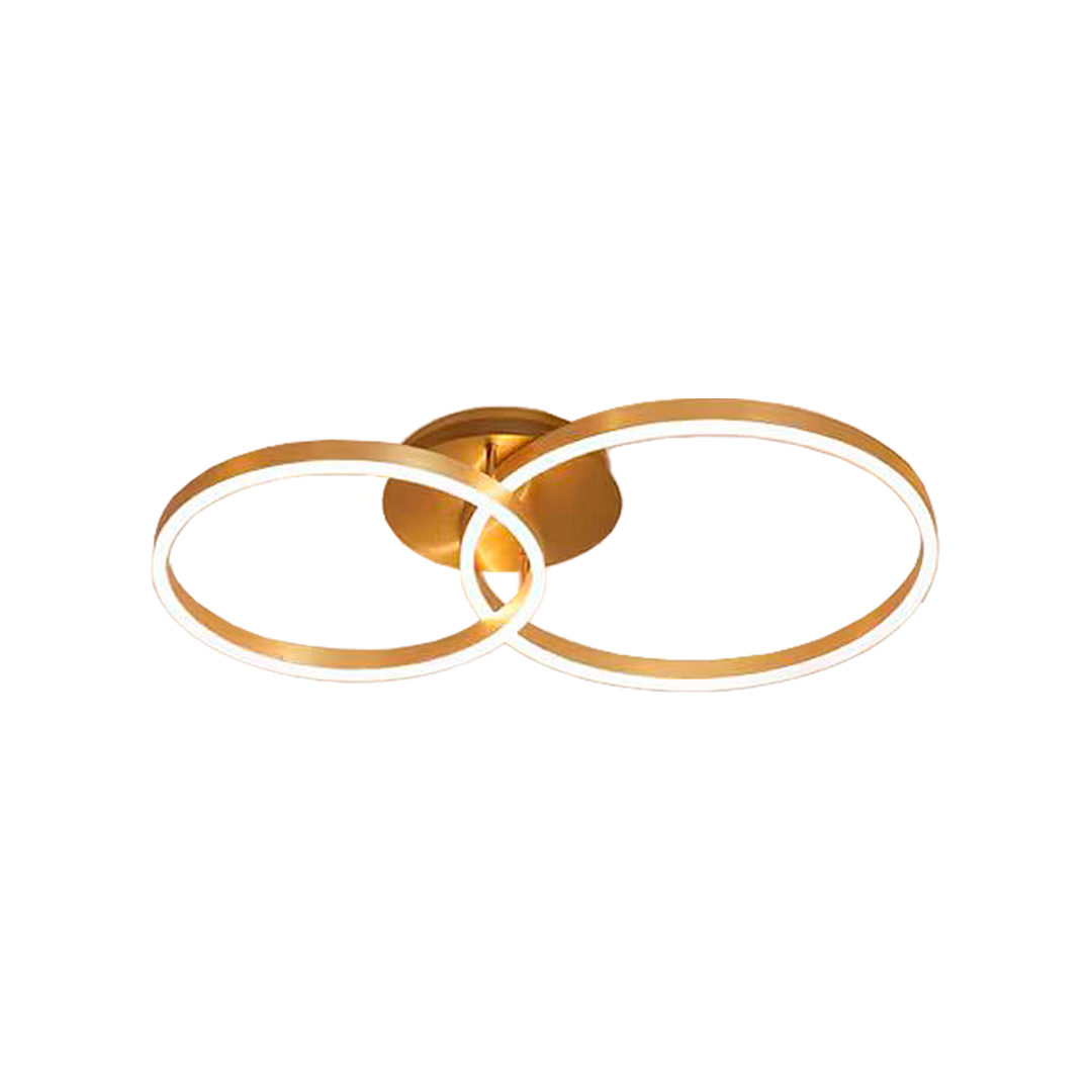 Foto do produto LUSTRE CRISTALL DECCOR MARBELLA 40W 3000K BRUSHED GOLD L800XW500XH120MM