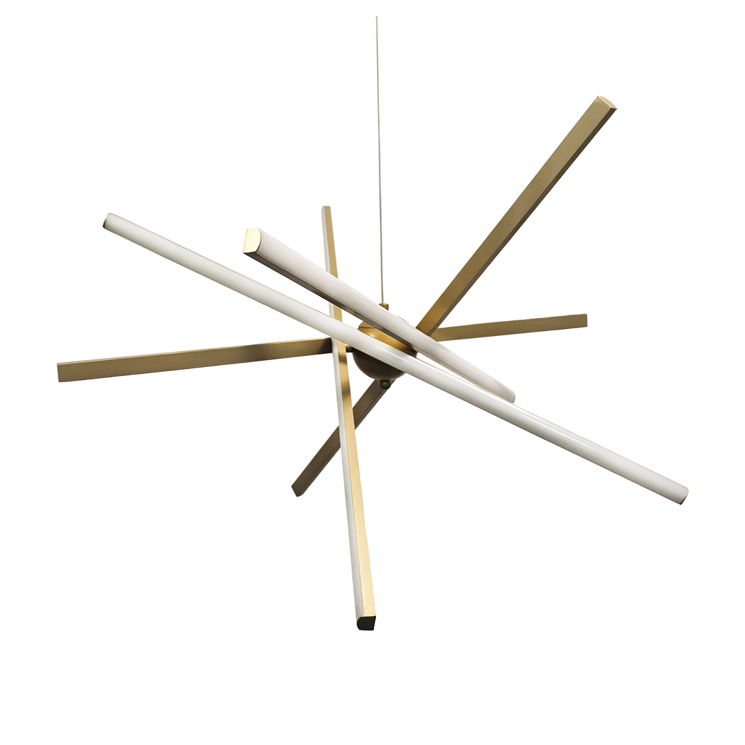 Foto do produto LUSTRE CRISTALL DECCOR MARSELHA 40W 3000K GOLD 700XH400MM