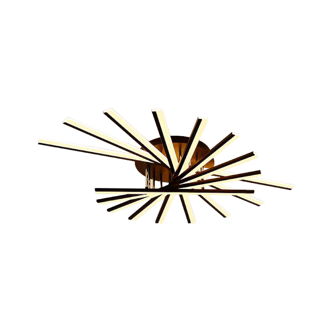 Foto do produto LUSTRE CRISTALL DECCOR NOVI SAD 60W 3000K BLACK D1200XH320MM