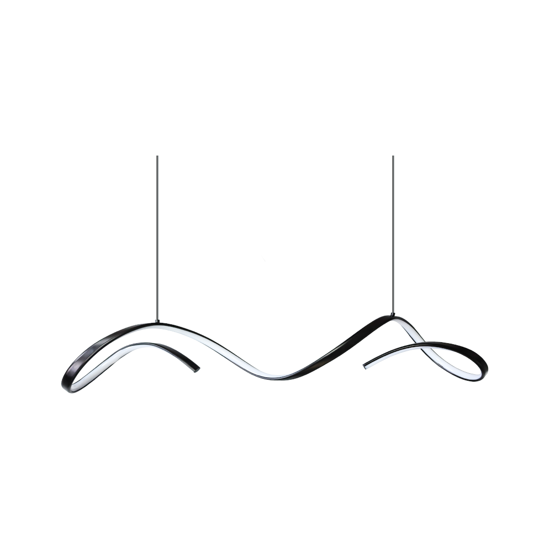 Foto do produto LUSTRE CRISTALL DECCOR SARAJEVO 30W 3000K BLACK L900XW150XH150MM