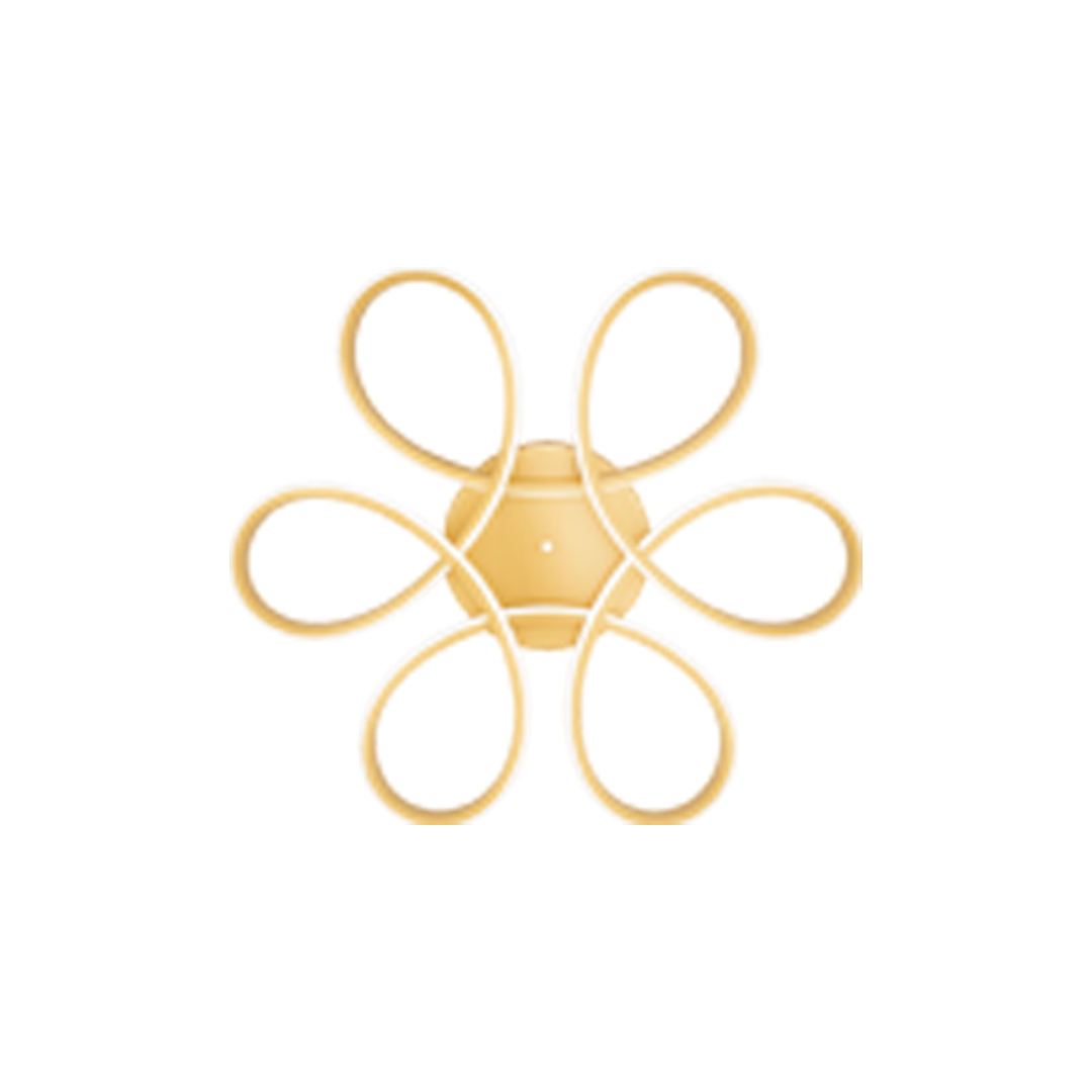 Foto do produto LUSTRE CRISTALL DECCOR STAVANGER 40W 3000K BRUSHED GOLD D600MM