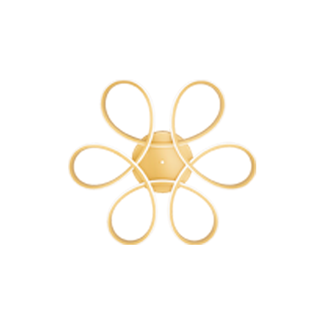 Foto do produto LUSTRE CRISTALL DECCOR STAVANGER 40W 3000K SAND GOLD D600MM