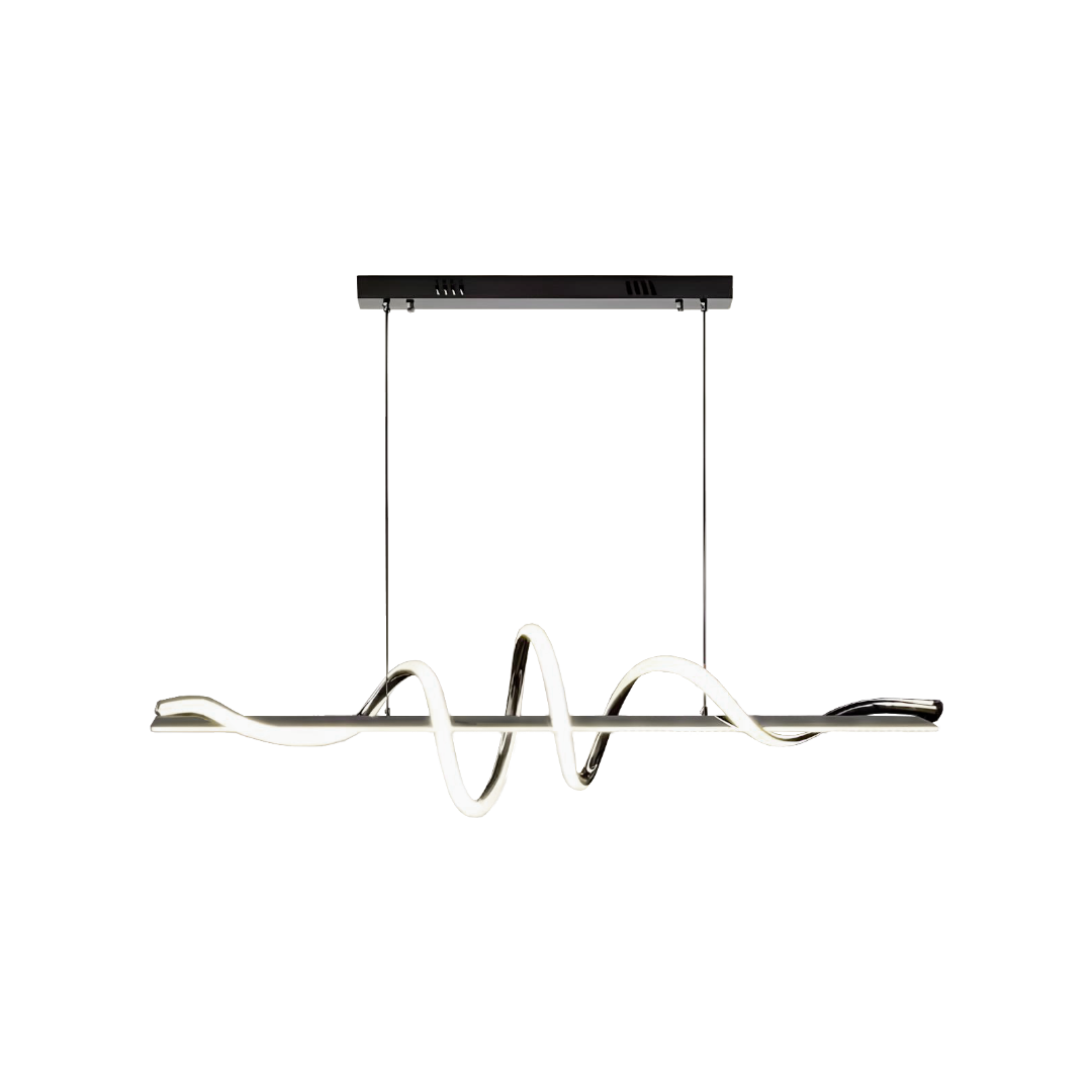 Foto do produto LUSTRE CRISTALL DECCOR XANGAI 40W 3000K BLACK L1000XW200XH200MM