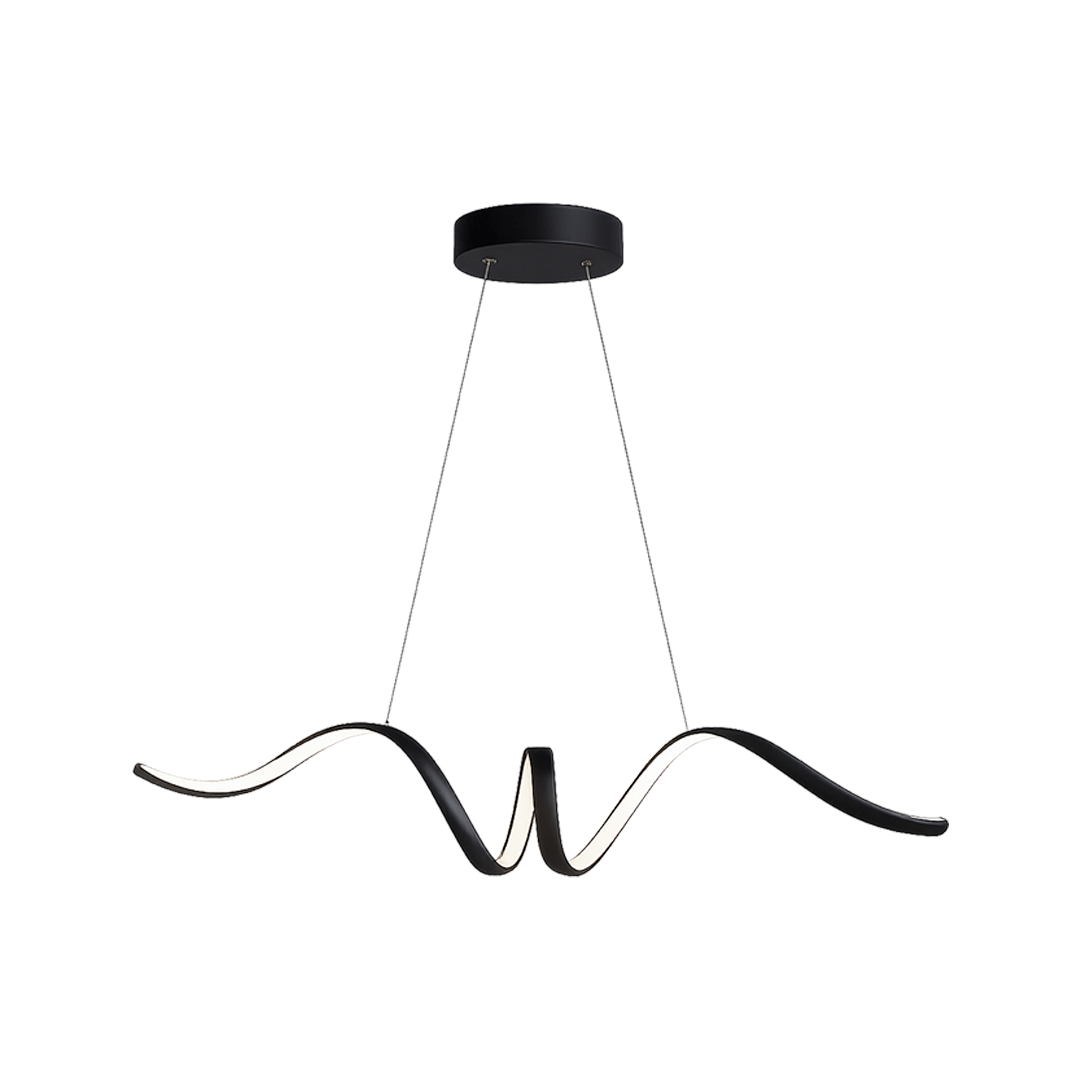 Foto do produto LUSTRE CRISTALL DECCOR ZAGREB 25W 3000K BLACK L900XW150XH150MM