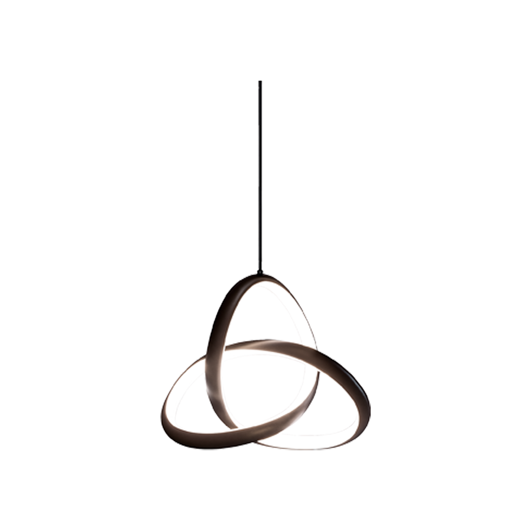 Foto do produto PENDENTE CRISTALL DECCOR BASILEIA 15W BLACK 3000K