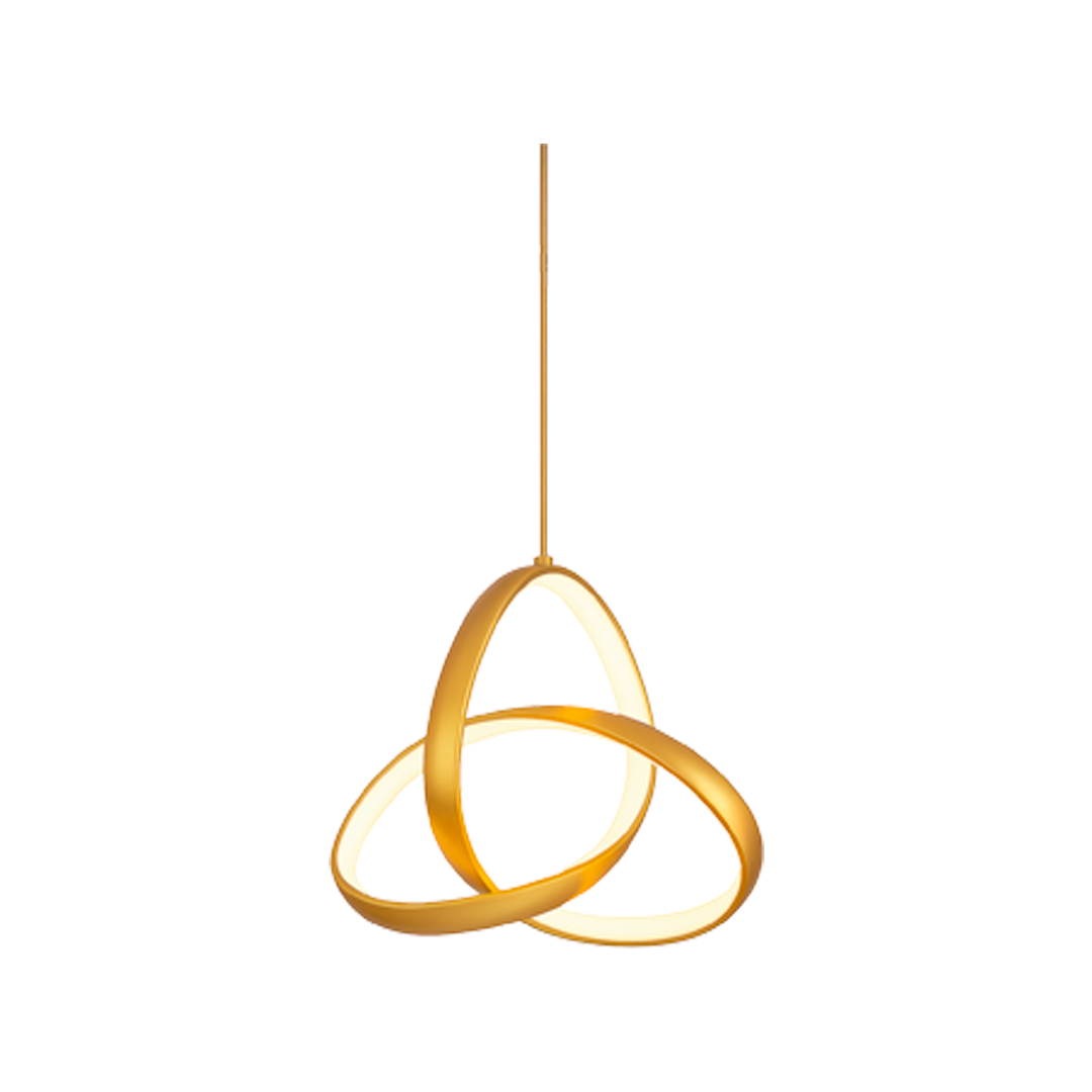 Foto do produto PENDENTE CRISTALL DECCOR BASILEIA 15W GOLD 3000K