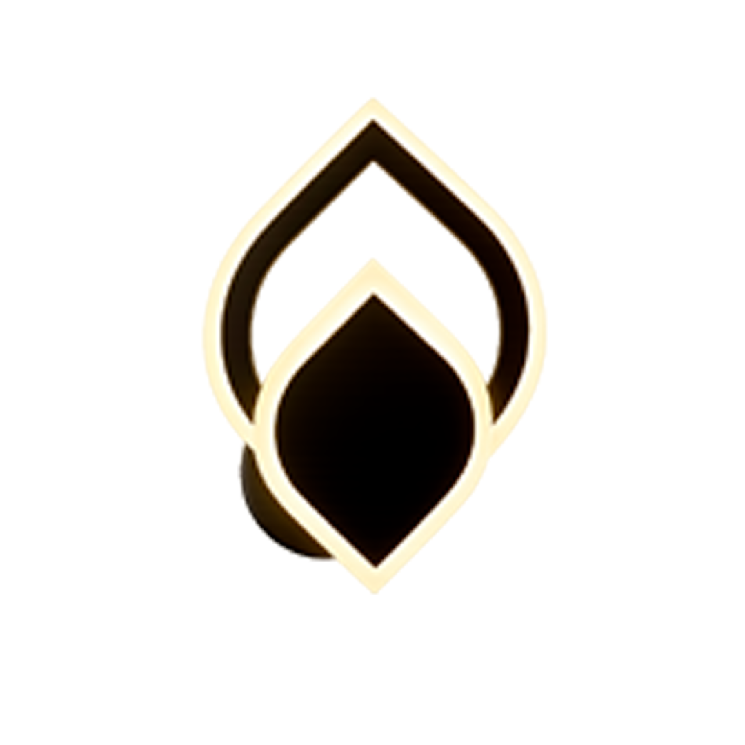 Foto do produto ARANDELA CRISTALL WALL AVEIRO 10W 3000K BLACK