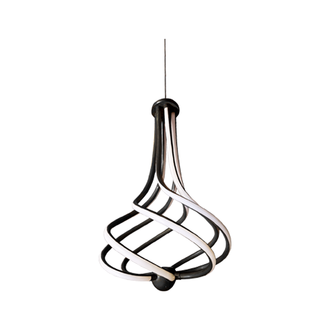 Foto do produto LUSTRE CRISTALL DECCOR BUDAPESTE 50W 3000K BLACK 400XH570MM