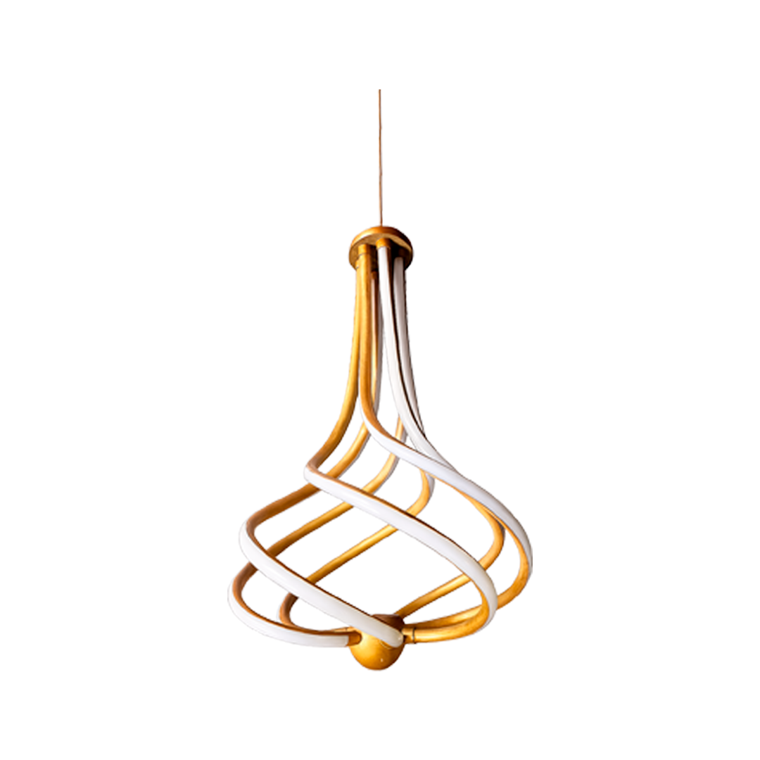Foto do produto LUSTRE CRISTALL DECCOR BUDAPESTE 50W 3000K GOLD 400XH570MM