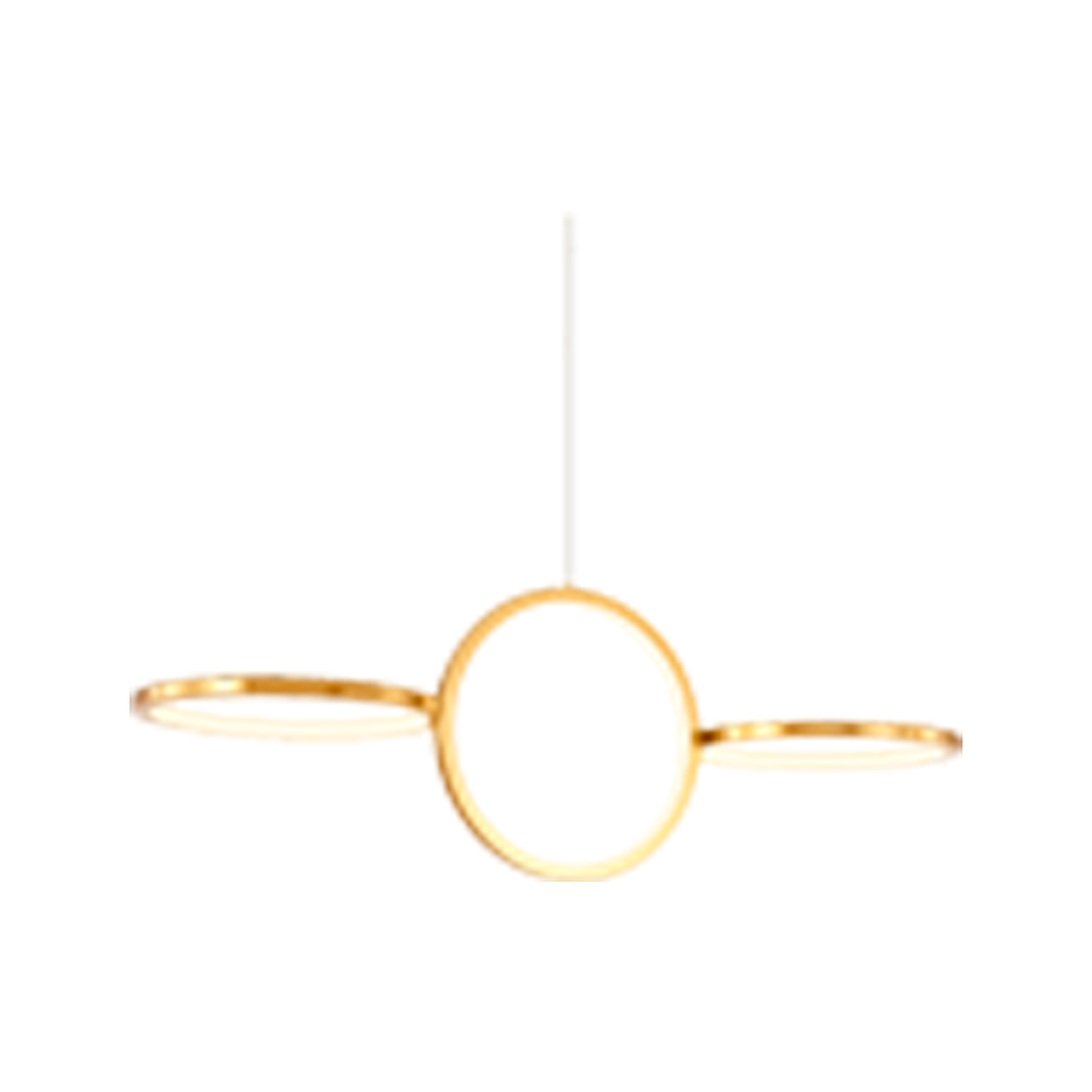 Foto do produto LUSTRE CRISTALL DECCOR COPENHAGUE 30W 2700K GOLD L900MM