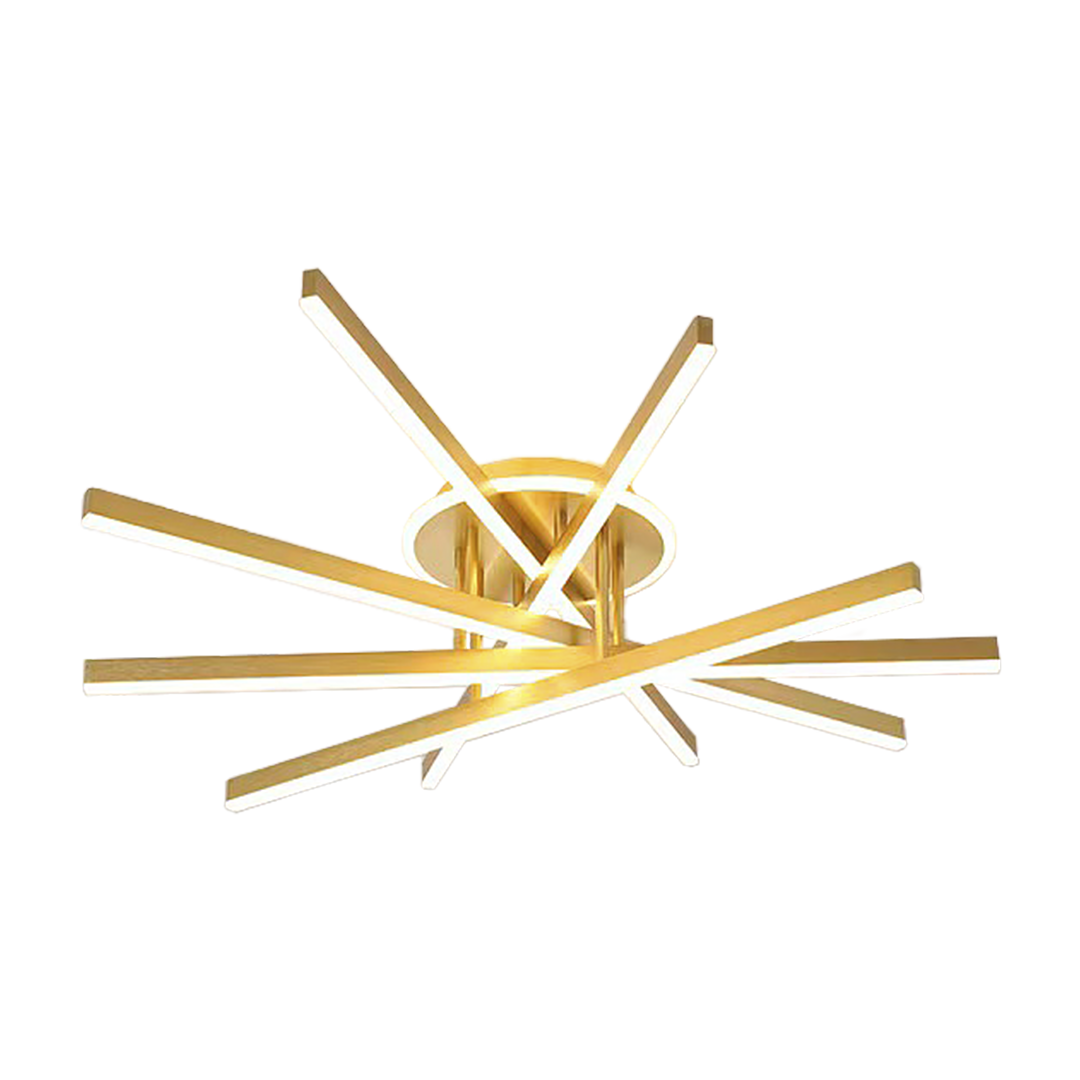 Foto do produto LUSTRE CRISTALL DECCOR CRAIOVA 35W 3000K GOLD D900XH180MM