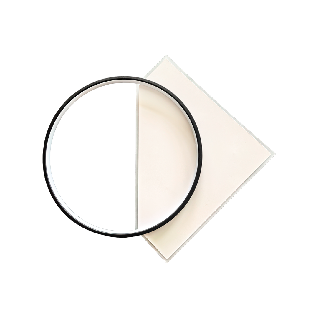 Foto do produto LUSTRE CRISTALL DECCOR EREVAN 30W 3000K BLACK/WHITE L500X500MM