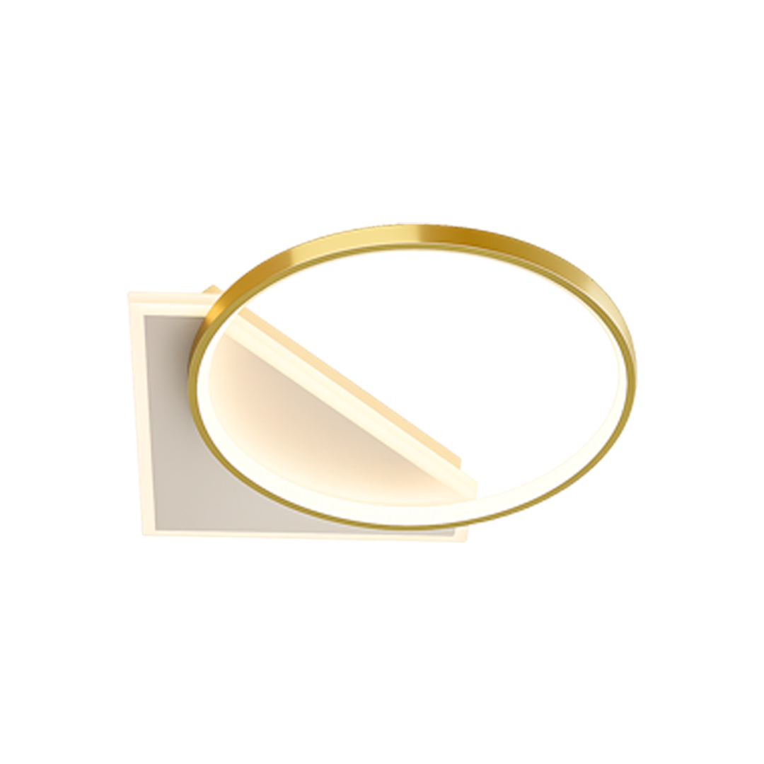 Foto do produto LUSTRE CRISTALL DECCOR EREVAN 30W 3000K GOLDEN L500X500MM