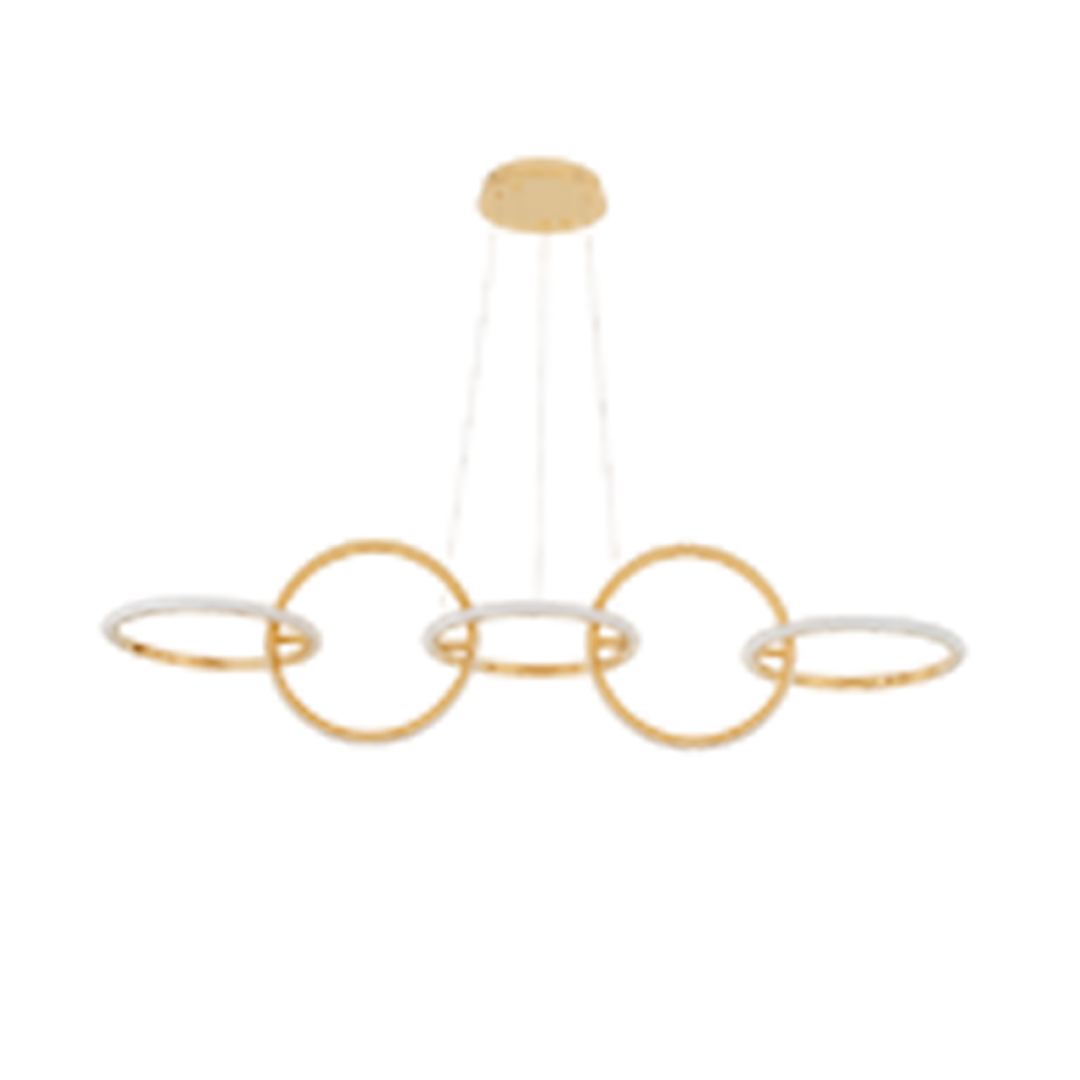 Foto do produto LUSTRE CRISTALL DECCOR ESTOCOLMO 40W 2700K GOLD L1200MM