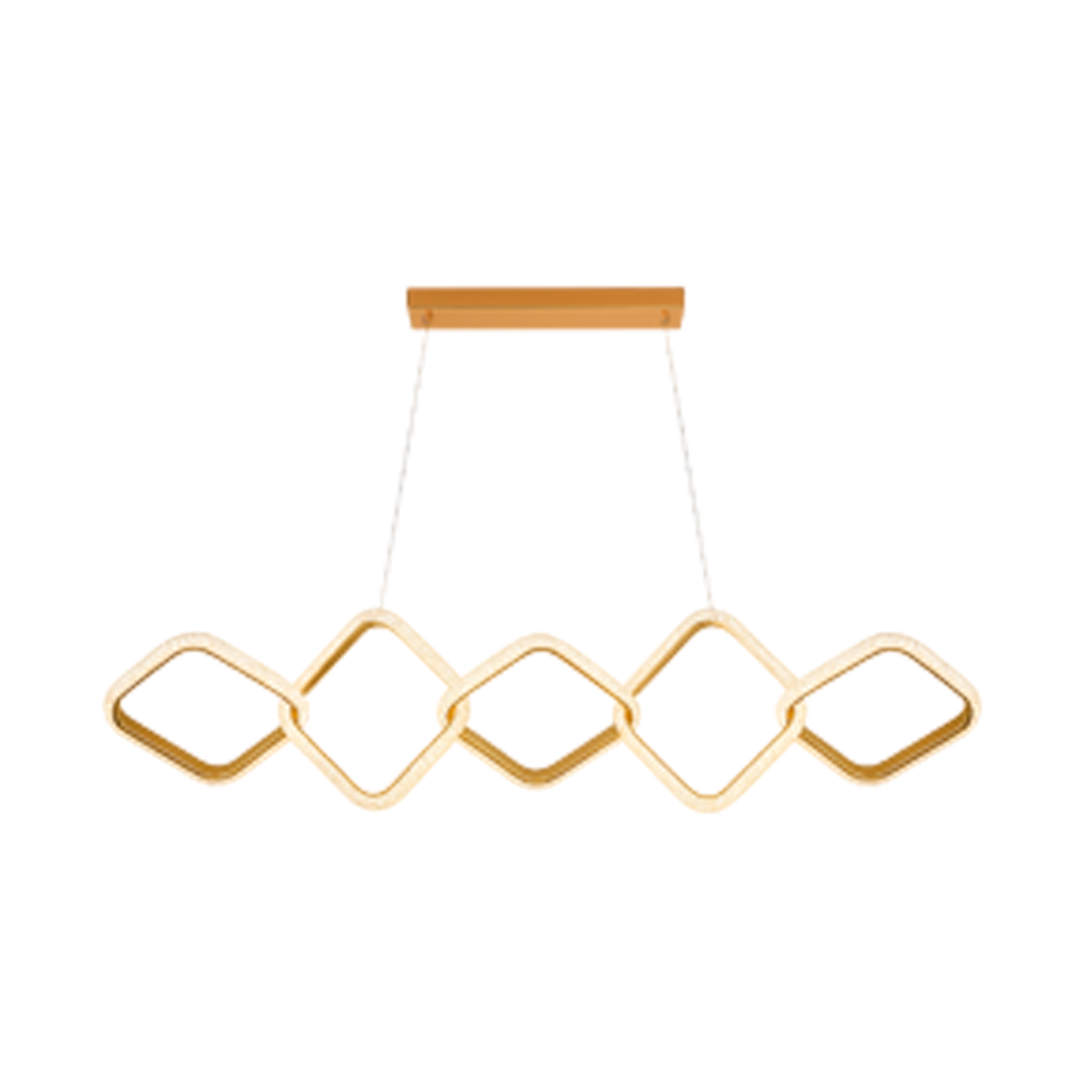 Foto do produto LUSTRE CRISTALL DECCOR FRANKFURT 40W 3000K GOLD L1200X260X260MM