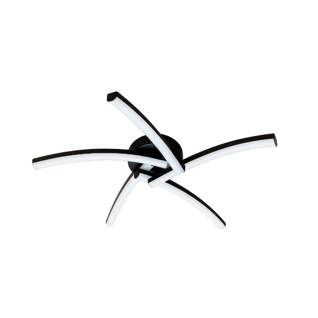 Foto do produto LUSTRE CRISTALL DECCOR LONDRES 30W 3000K BLACK 500XH150MM