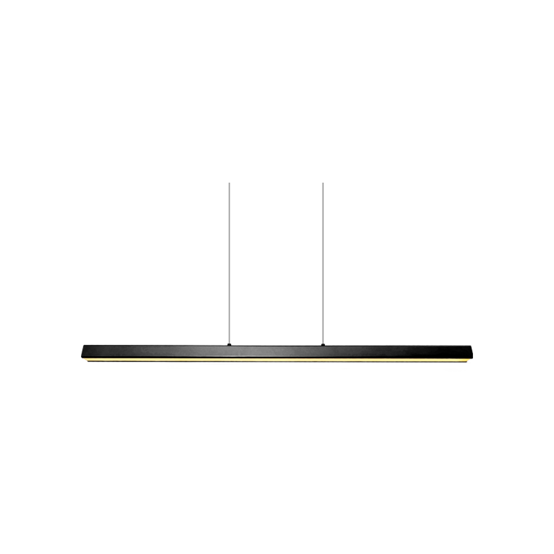 Foto do produto LUSTRE CRISTALL DECCOR LUCERNA 20W 3000K BLACK L1200MM
