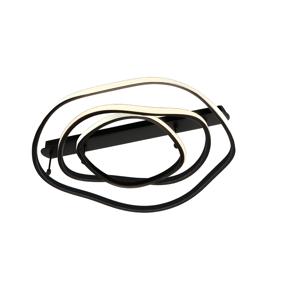 Foto do produto LUSTRE CRISTALL DECCOR LUXEMBURGO 50W 3000K BLACK 400X600X800MM