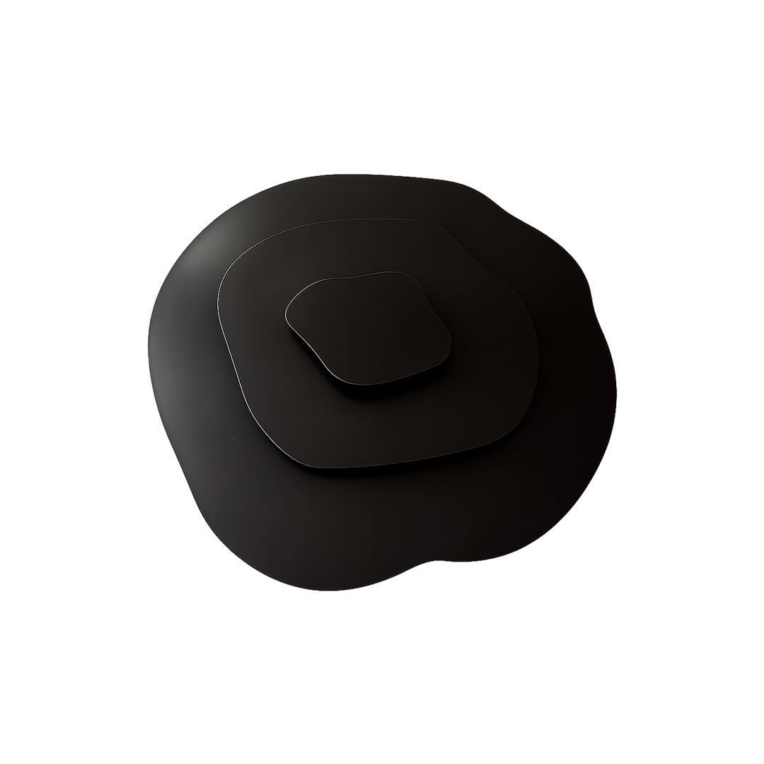 Foto do produto LUSTRE CRISTALL DECCOR MENORCA 20W 3000K BLACK D500MM