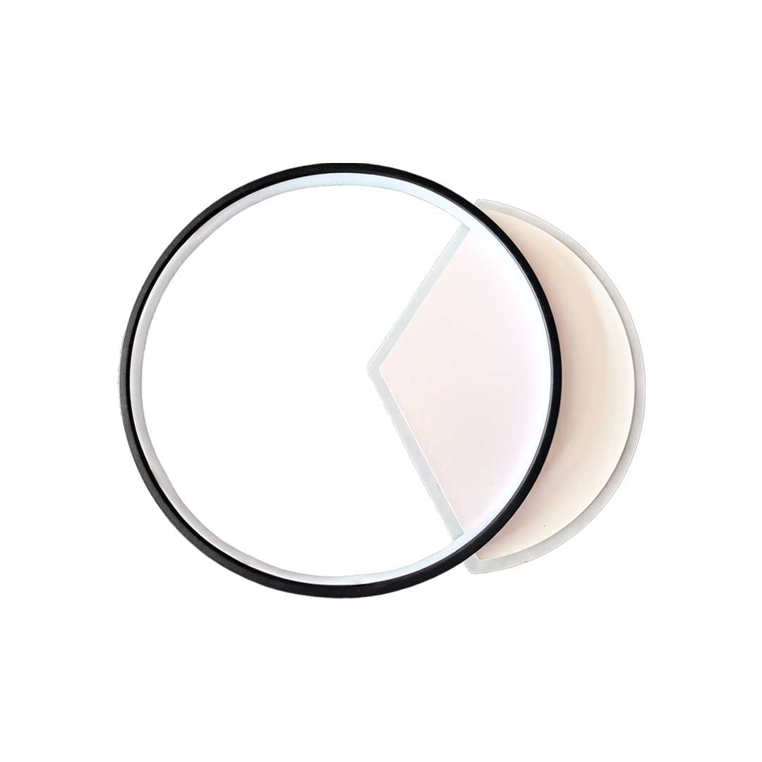 Foto do produto LUSTRE CRISTALL DECCOR SOFIA 30W 3000K BLACK/WHITE L490XW400MM