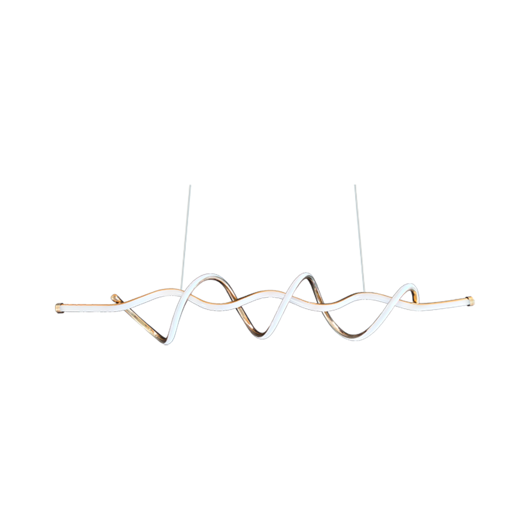 Foto do produto LUSTRE CRISTALL DECCOR STUTTGART 40W 3000K 4000K 6500K GOLD L1000X160X160MM