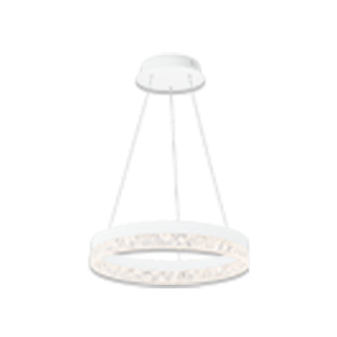 Foto do produto LUSTRE CRISTALL DECCOR TURIM 40W 3000K WHITE 500XH80MM