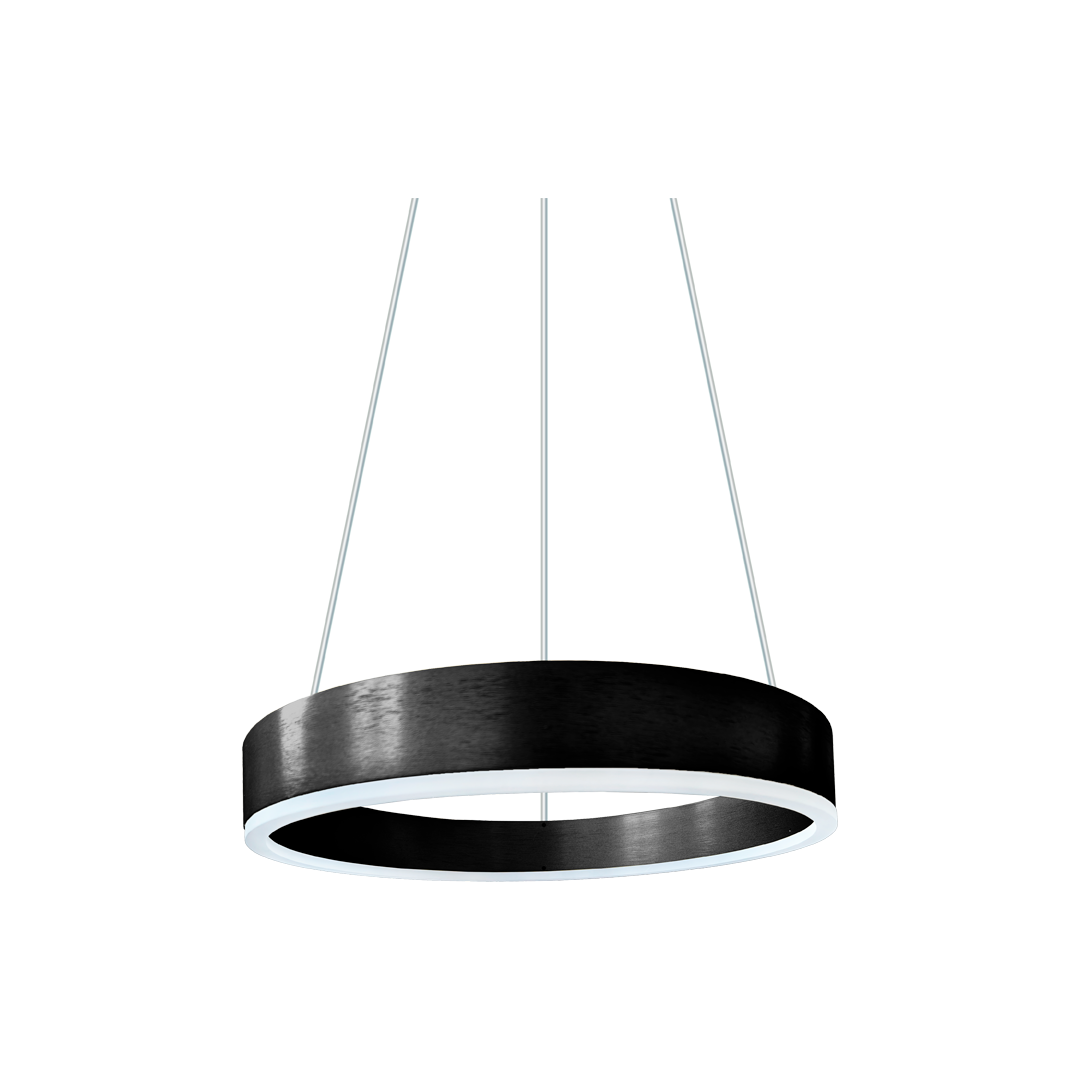 Foto do produto LUSTRE CRISTALL DECCOR VERONA 20W 3000K BLACK 400XH65MM