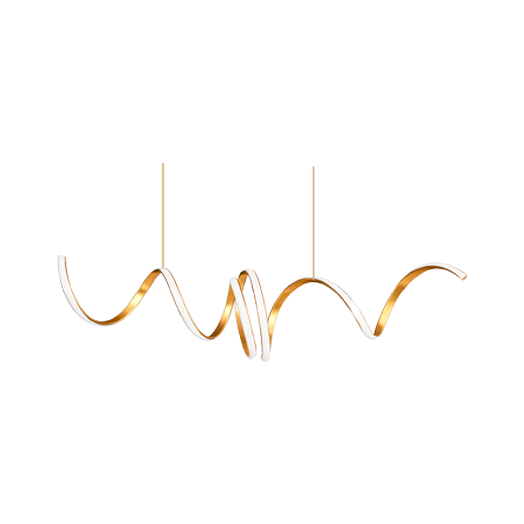 Foto do produto LUSTRE CRISTALL DECCOR VIGO 20W 3000K GOLD L1000XW250XH250MM