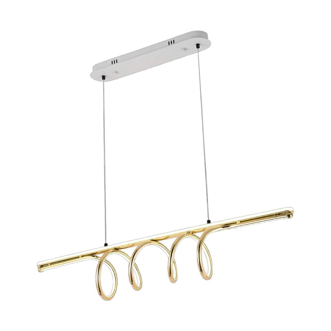 Foto do produto LUSTRE CRISTALL DECCOR VITTA 40W 3000K 4000K 6500K GOLD L1000X160X170MM