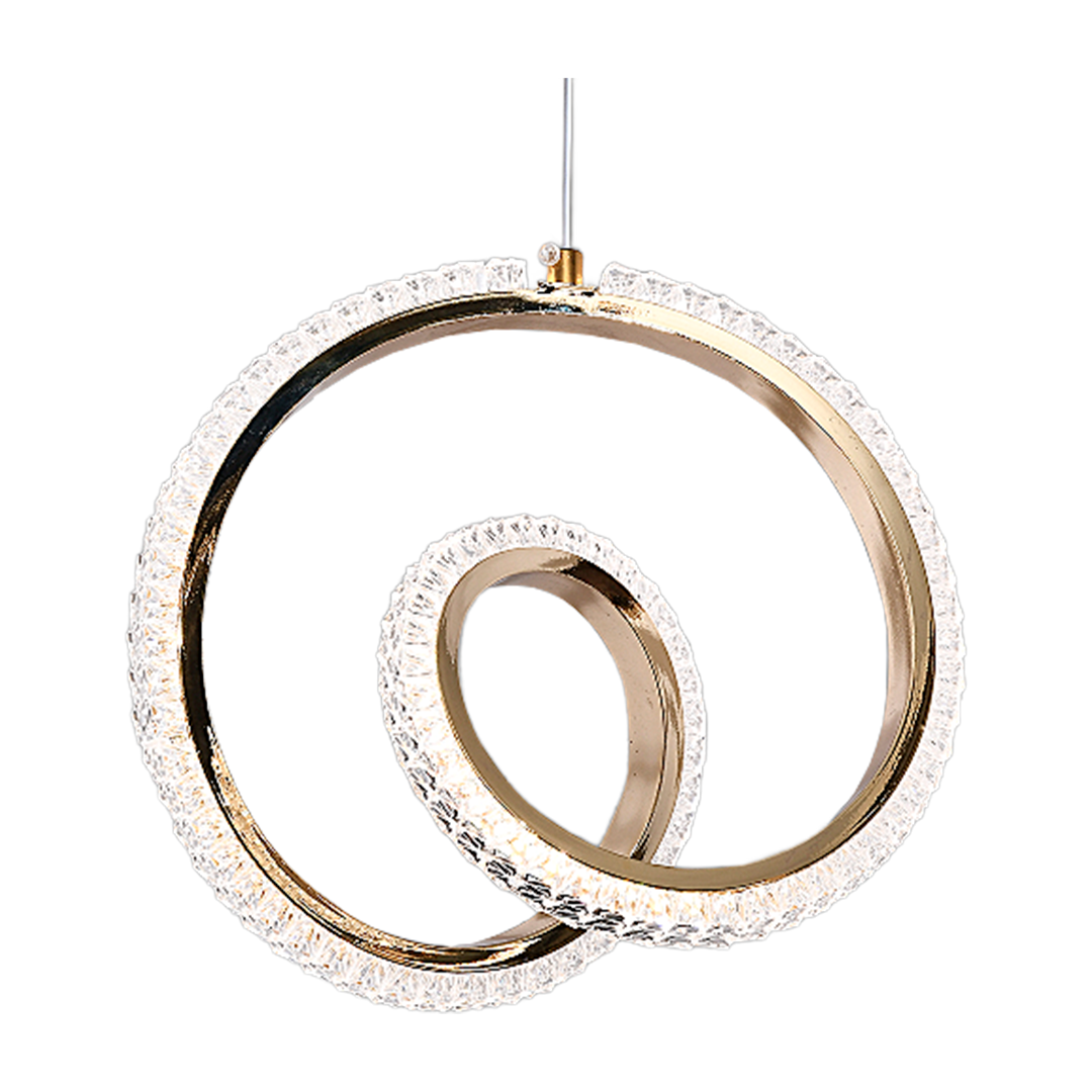 Foto do produto PENDENTE CRISTALL DECCOR BELFAST 10W GOLD 3000K