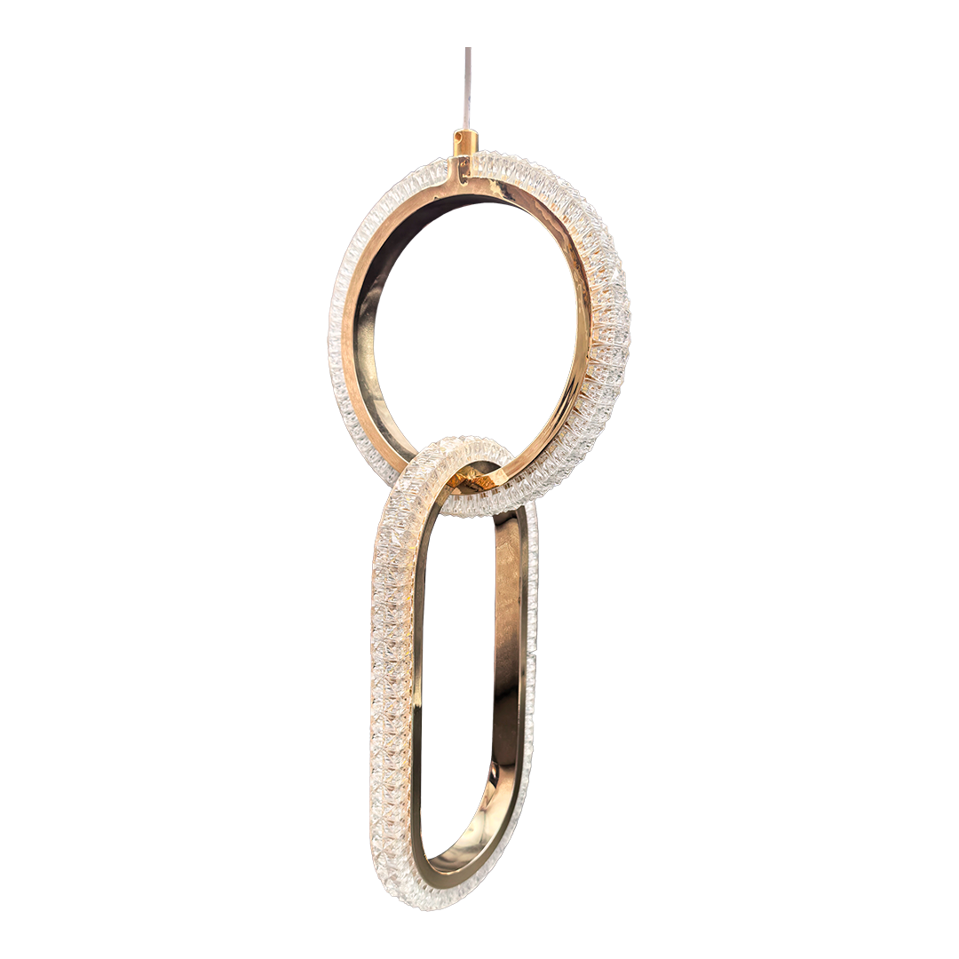 Foto do produto PENDENTE CRISTALL DECCOR CATANIA 10W GOLD 3000K